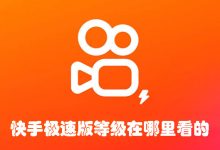 快手极速版等级在哪里看的-有卡有网