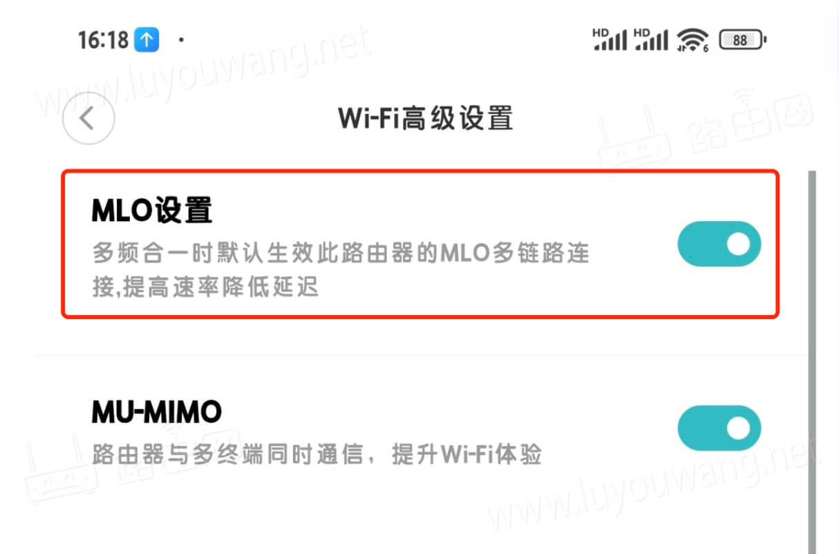 多频同连MLO