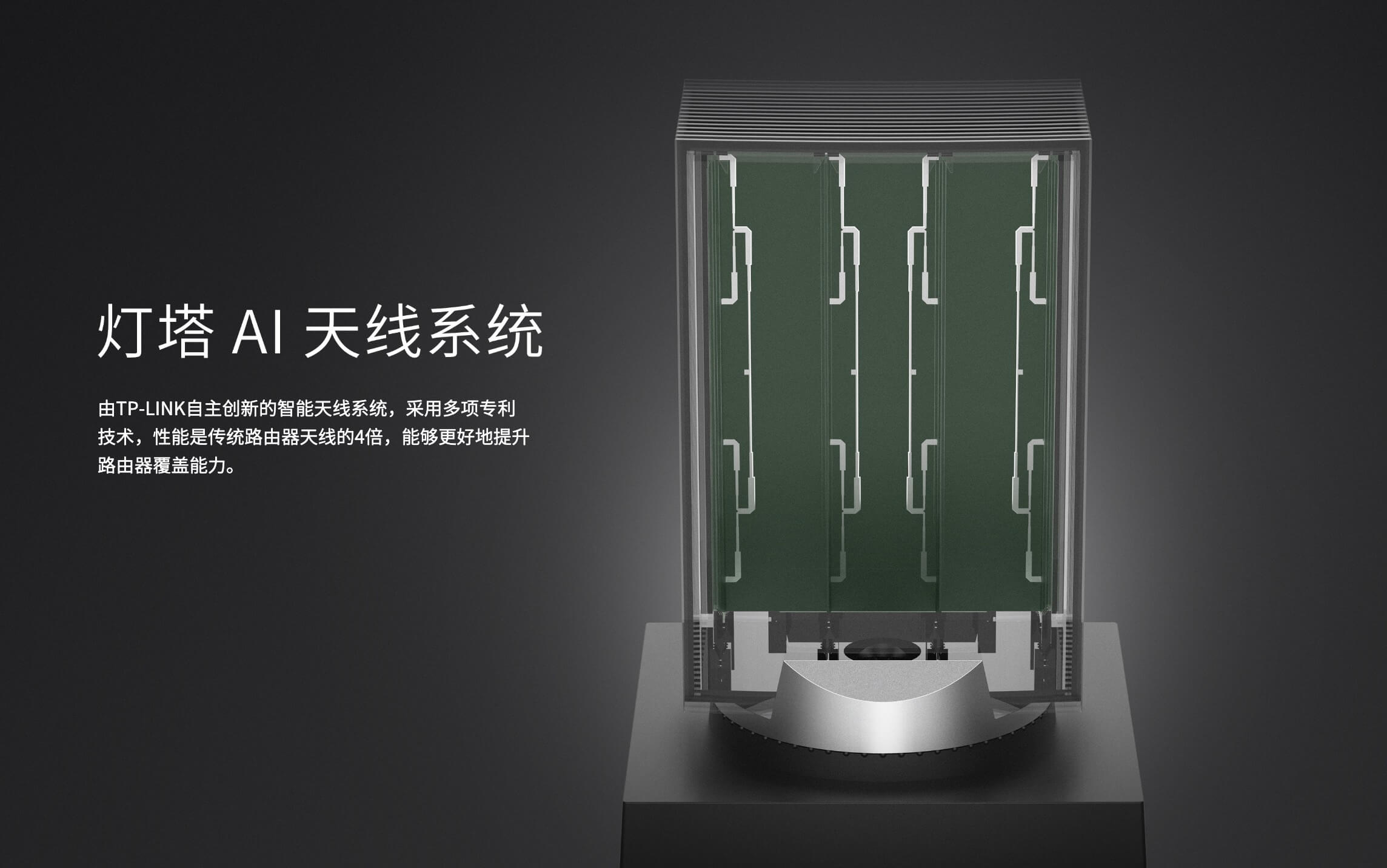 内置灯塔AI天线系统