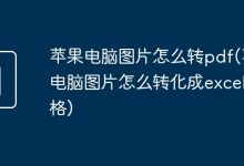 苹果电脑图片转PDF或Excel表格-有卡有网