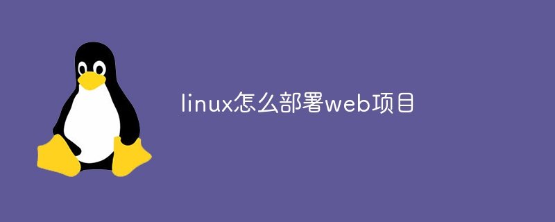 linux怎么部署web项目