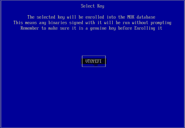 Ventoy安全启动设置Secure Boot