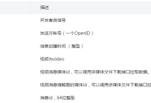 微信开发接收视频消息的接口和参数-有卡有网