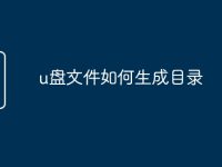u盘文件如何生成目录-路由网