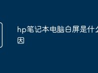 hp笔记本电脑白屏是什么原因-路由网