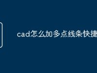 cad怎么加多点线条快捷命令-路由网