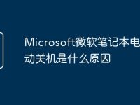 Microsoft微软笔记本电脑自动关机是什么原因-路由网