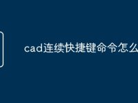 cad连续快捷键命令怎么用-路由网