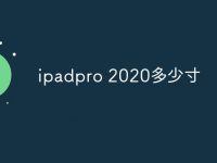 ipadpro 2020多少寸-路由网