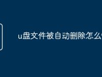 u盘文件被自动删除怎么恢复-路由网