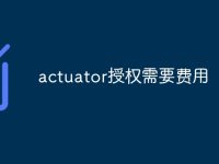 actuator授权需要费用-路由网