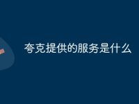 夸克提供的服务是什么-路由网