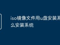 iso镜像文件用u盘安装系统怎么安装系统-路由网