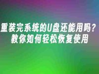 重装完系统的U盘还能用吗?教你如何轻松恢复使用-路由网