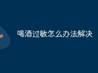 喝酒过敏怎么办法解决-路由网