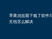 苹果浏览器下载了软件只显示文档怎么解决-路由网