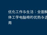优化工作与生活：全面解析人体工学电脑椅的优势与选购指南-路由网