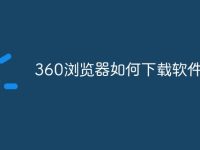 360浏览器如何下载软件-路由网