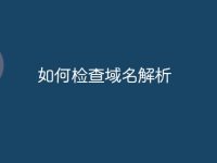 如何检查域名解析-路由网