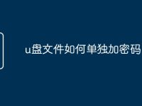 u盘文件如何单独加密码-路由网