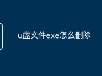 u盘文件exe怎么删除-路由网