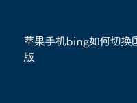 苹果手机bing如何切换国际版-路由网
