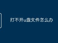 打不开u盘文件怎么办-路由网