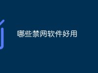 哪些禁网软件好用-路由网