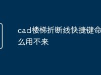 cad楼梯折断线快捷键命令怎么用不来-路由网