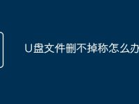 U盘文件删不掉称怎么办-路由网