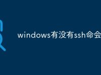 windows有没有ssh命会-路由网