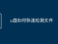 u盘如何快速检测文件-路由网