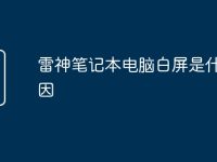 雷神笔记本电脑白屏是什么原因-路由网