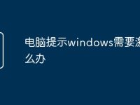电脑提示windows需要激活怎么办-路由网