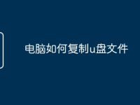 电脑如何复制u盘文件-路由网