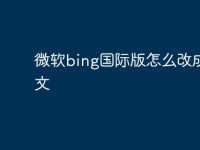 微软bing国际版怎么改成中文-路由网