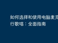 如何选择和使用电脑麦克风进行歌唱:全面指南-路由网