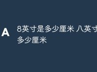 8英寸是多少厘米 八英寸等于多少厘米-路由网