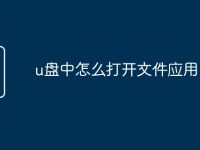 u盘中怎么打开文件应用-路由网