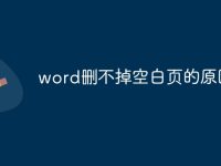 word删不掉空白页的原因-路由网