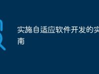 实施自适应软件开发的实用指南-路由网