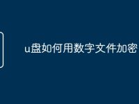 u盘如何用数字文件加密-路由网