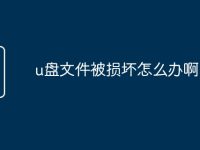 u盘文件被损坏怎么办啊-路由网