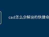 cad怎么分解块的快捷命令-路由网