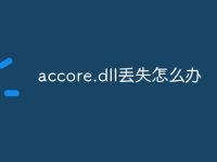 accore.dll丢失怎么办-路由网