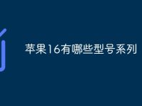 苹果16有哪些型号系列-路由网