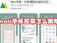 mori手帐胶带怎么删除-路由网