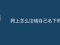 网上怎么注销自己名下的车-路由网