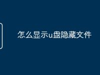 怎么显示u盘隐藏文件-路由网