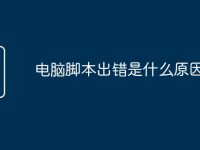 电脑脚本出错是什么原因-路由网